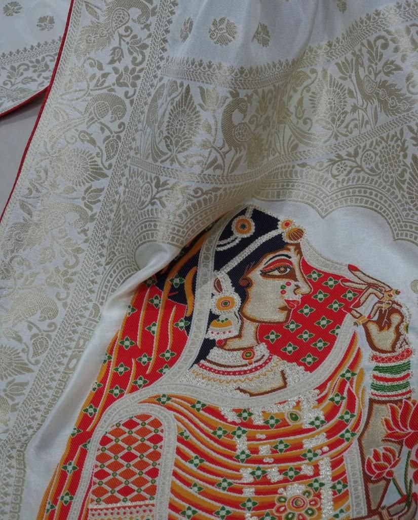 Pure Banarasi Khadi Dola Silk Saree