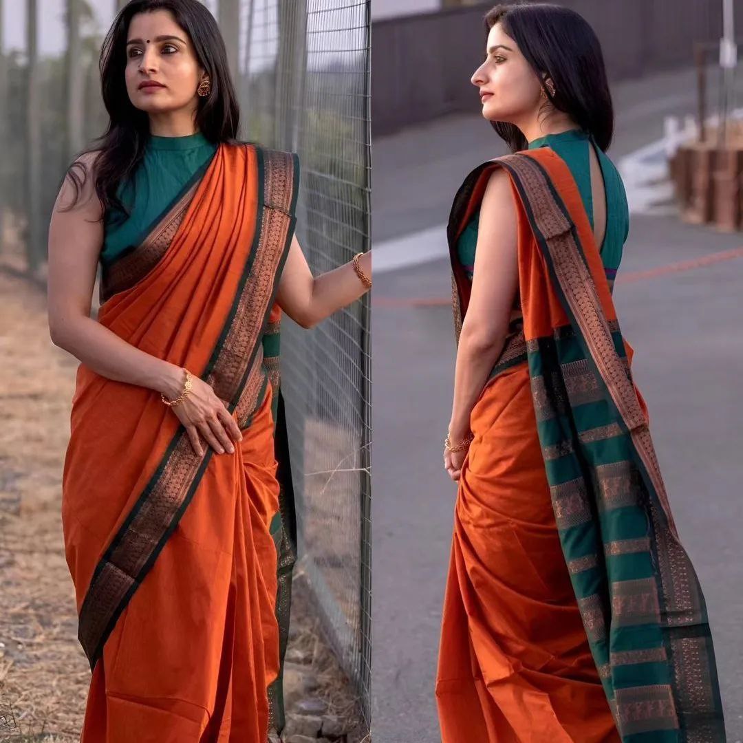 Soft Lichi Silk saree