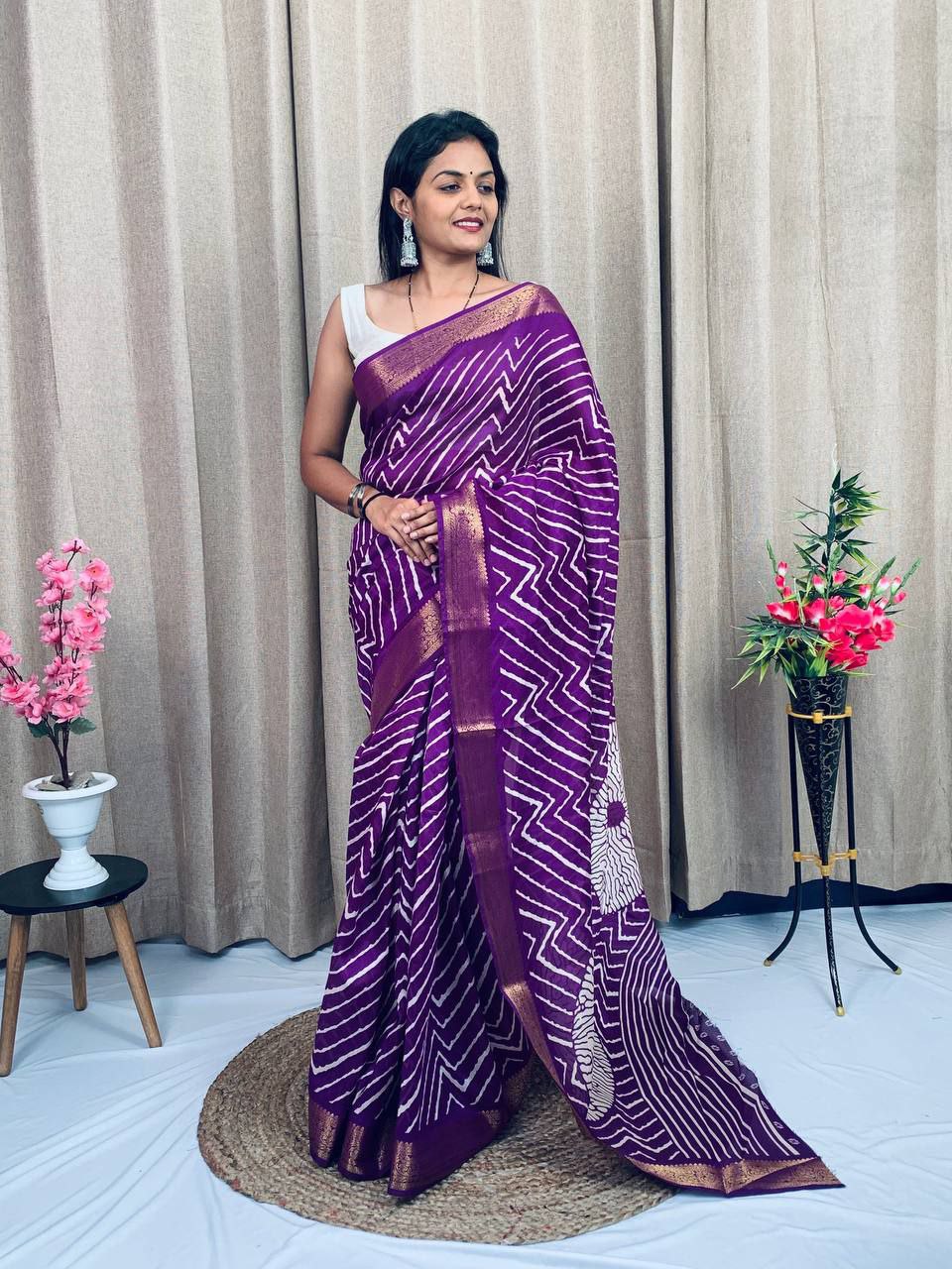 SOFT TUSSHAR SILK SAREE