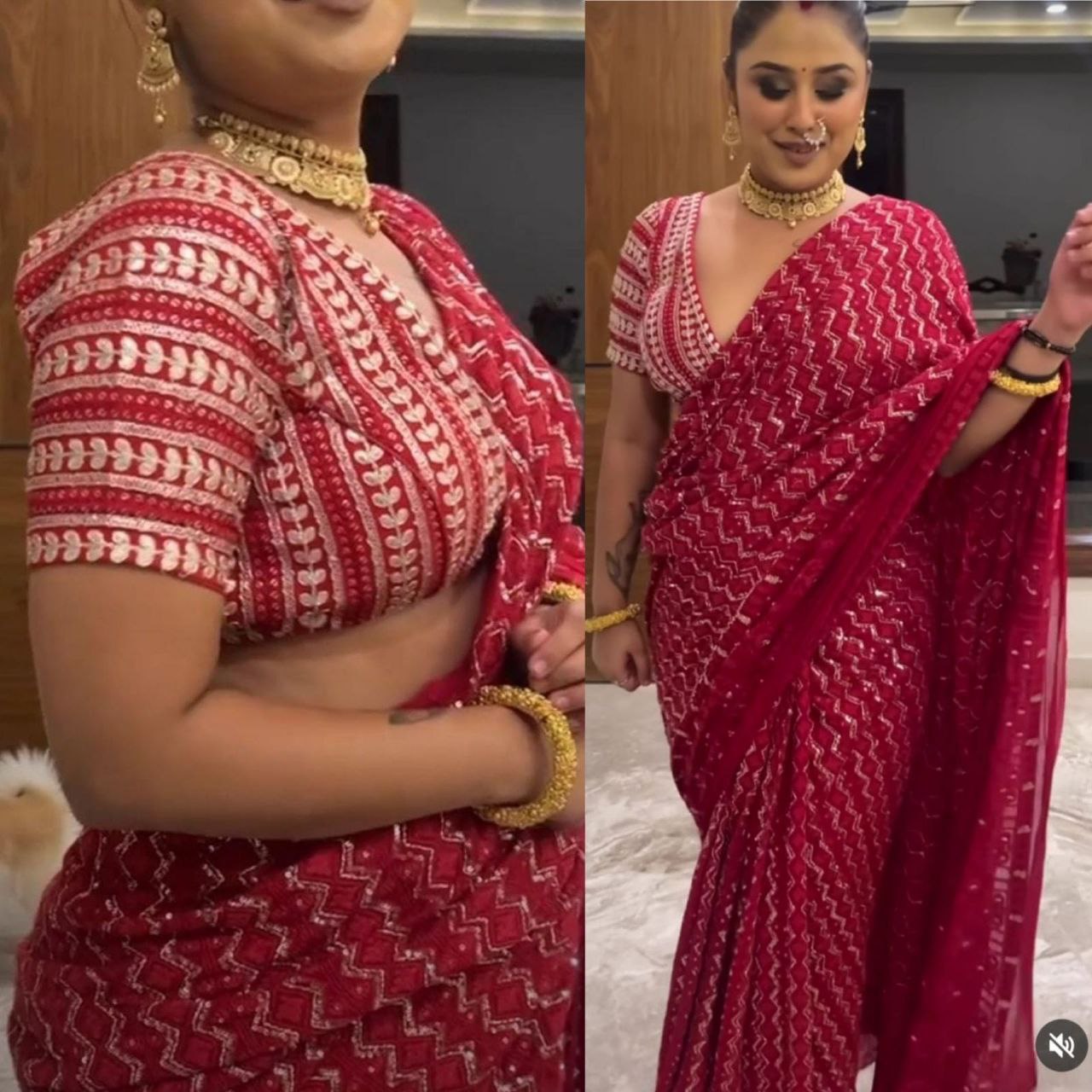 Beautiful Latest Lucknawi Work Saree