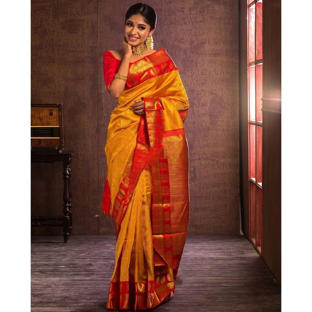 Beautiful Art Silk Jacquard Border Saree