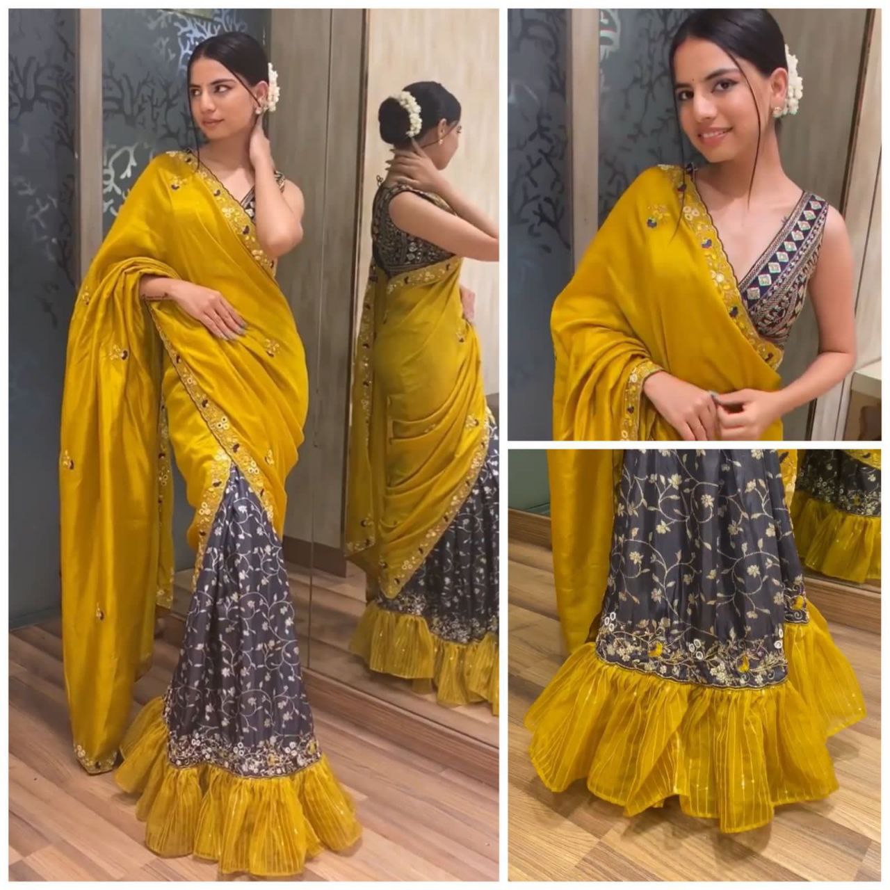 TREANDING 2piece SAREE