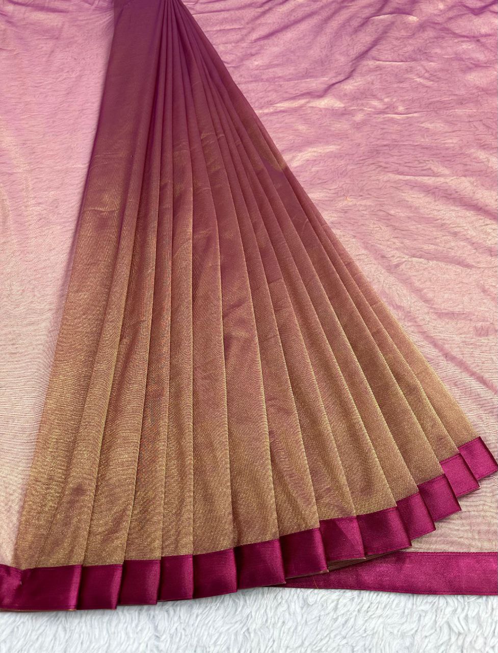 beautiful Designer Saree on Heavy Jimmy Chu silk Fabric saree