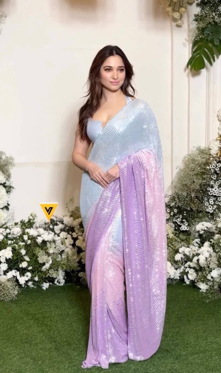 Bollywood celebrity sequence saree