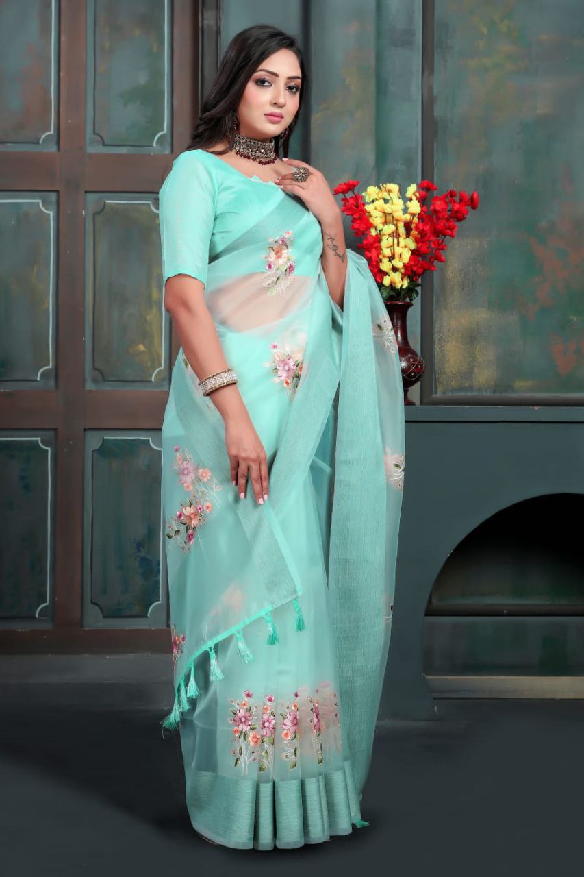 Organza Silk Saree