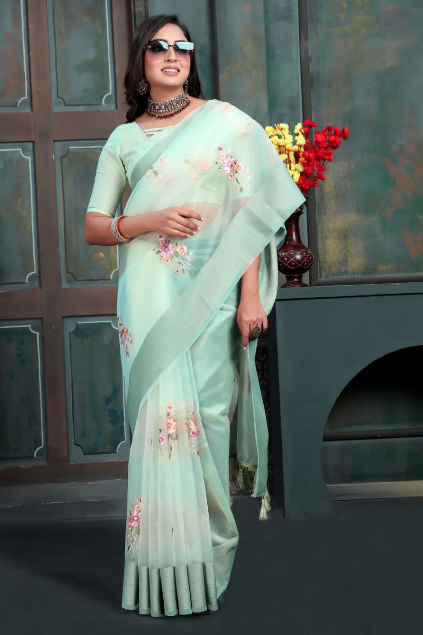 Organza Silk Saree