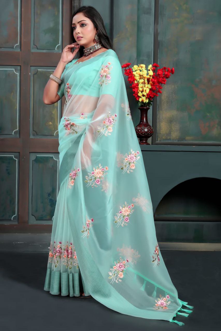 Organza Silk Saree