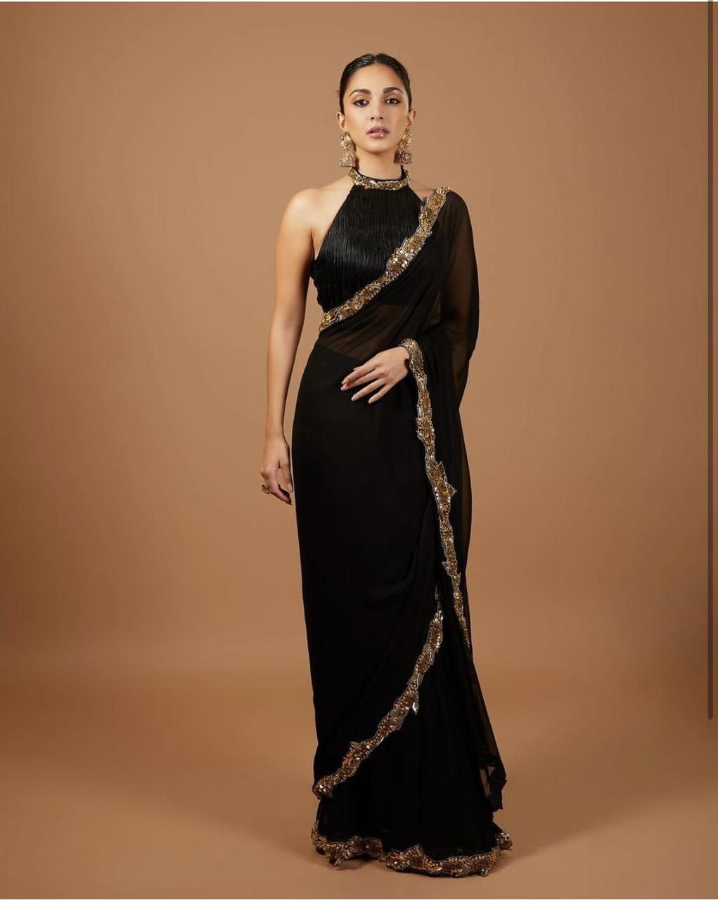 Black Hot Saree