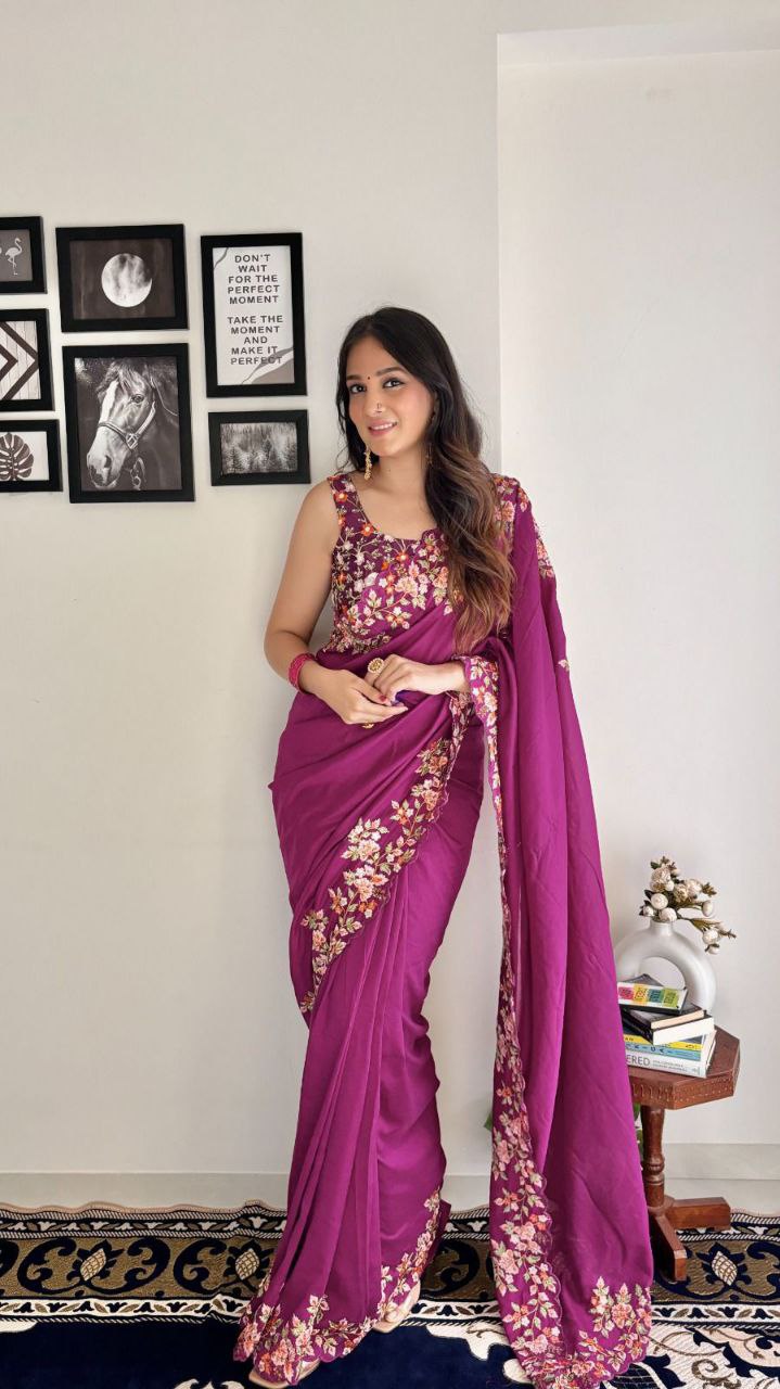 Beautiful Sequenced Saree