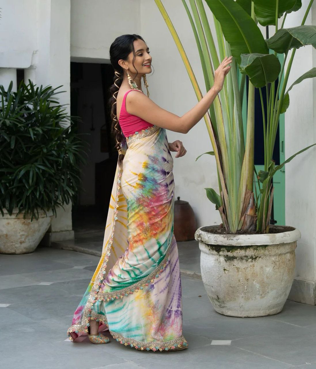 Beautiful printed saree