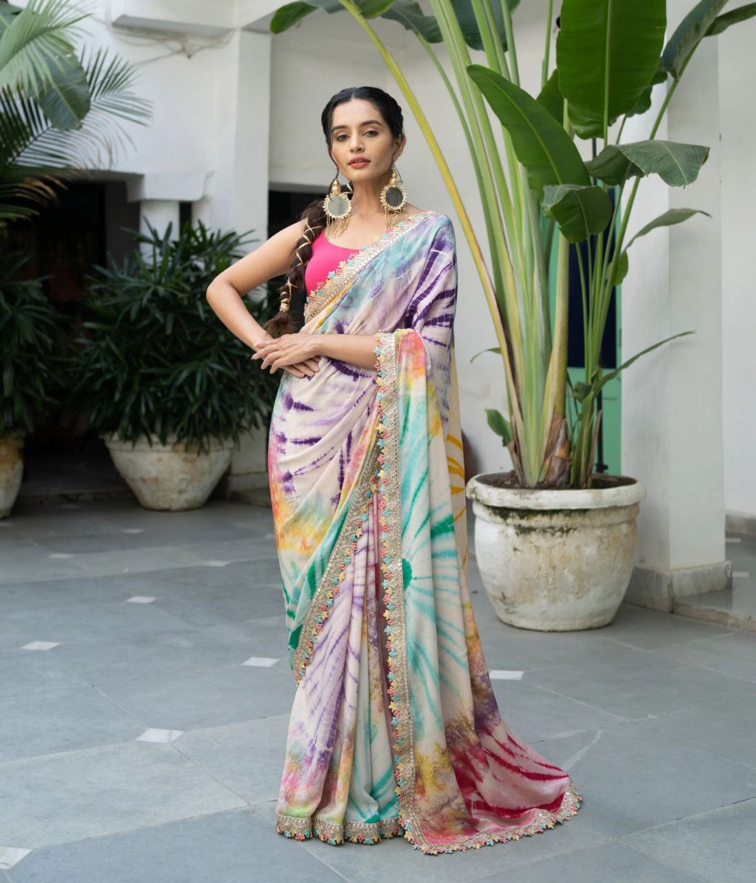 Beautiful printed saree