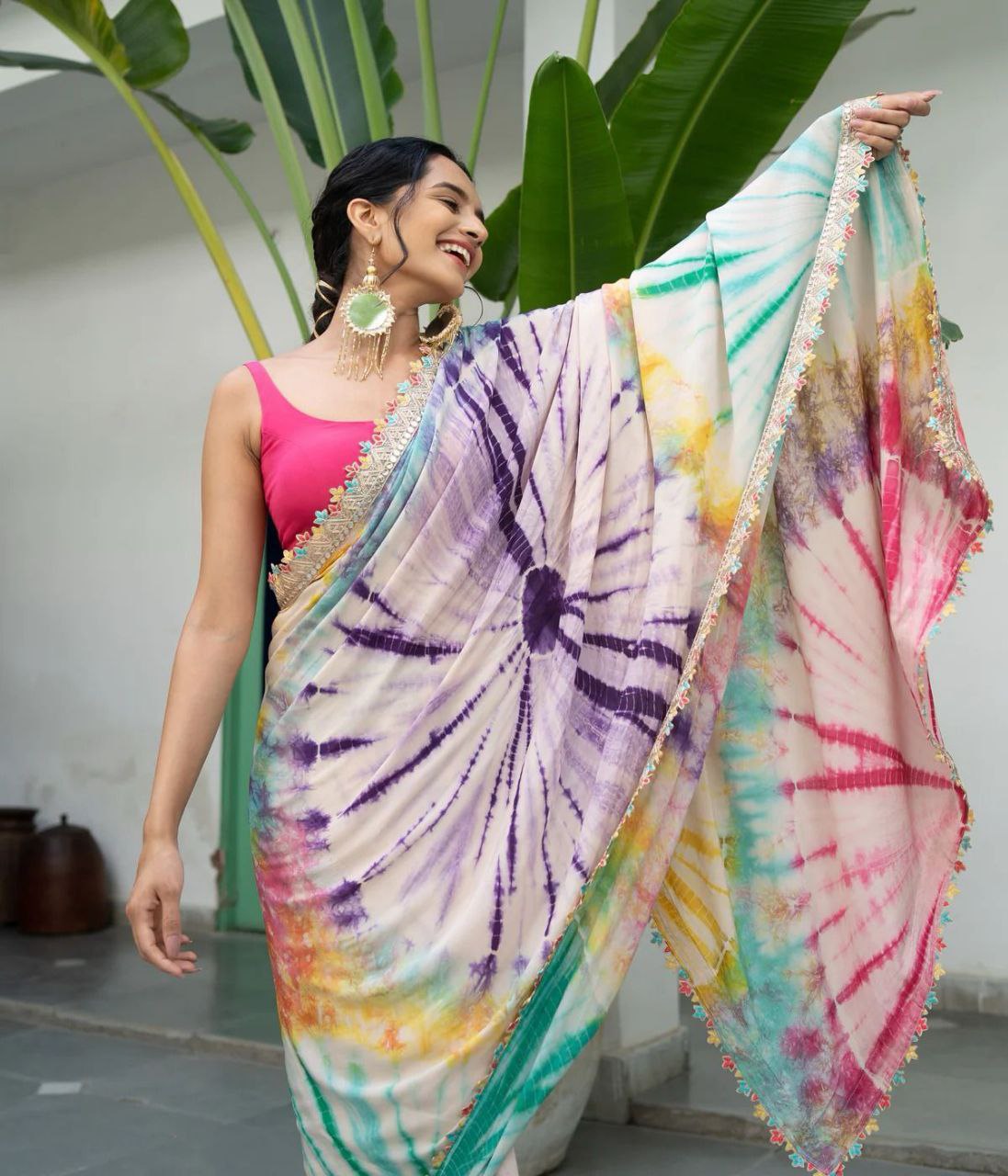 Beautiful printed saree