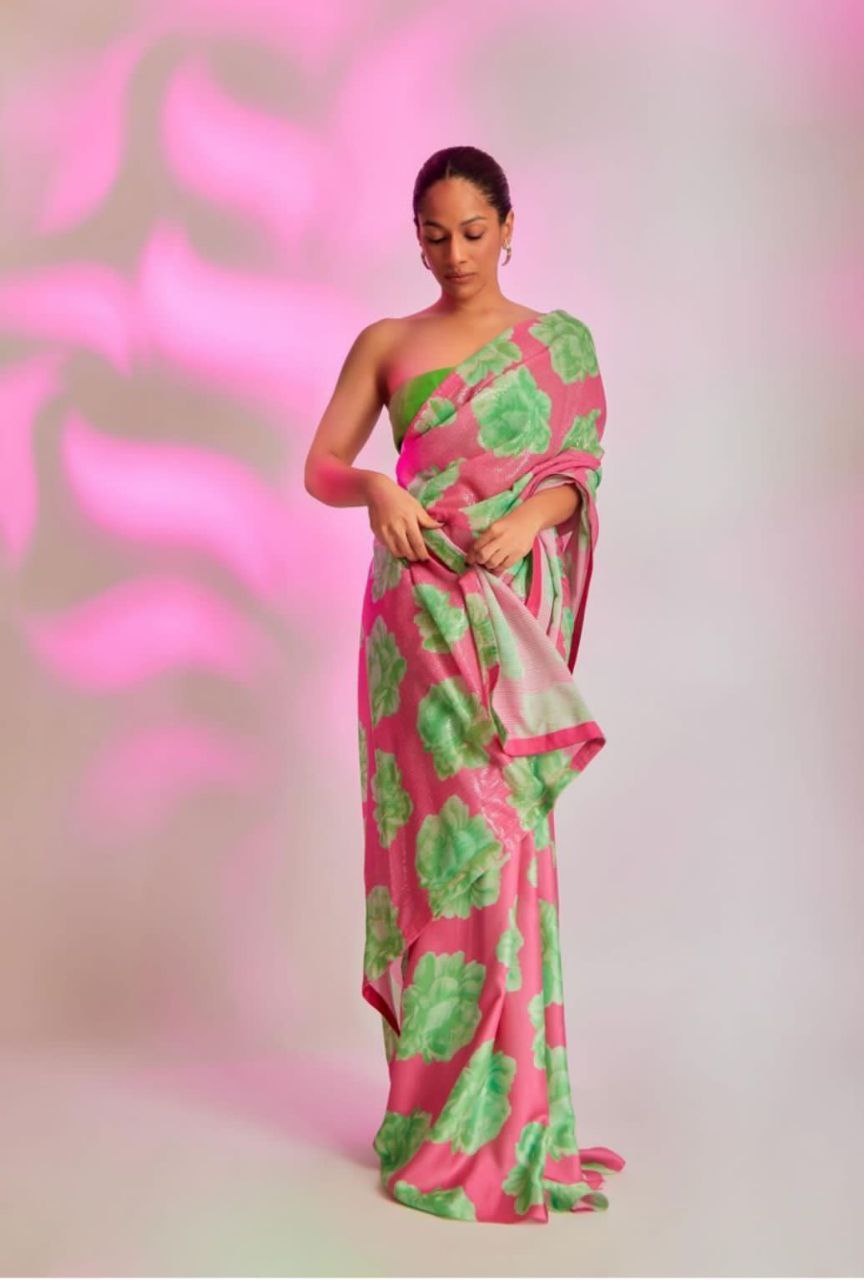 Smooth Original Georgette with Digital Print