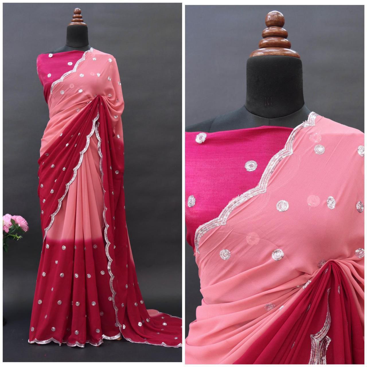 Pure Georgette Sarees