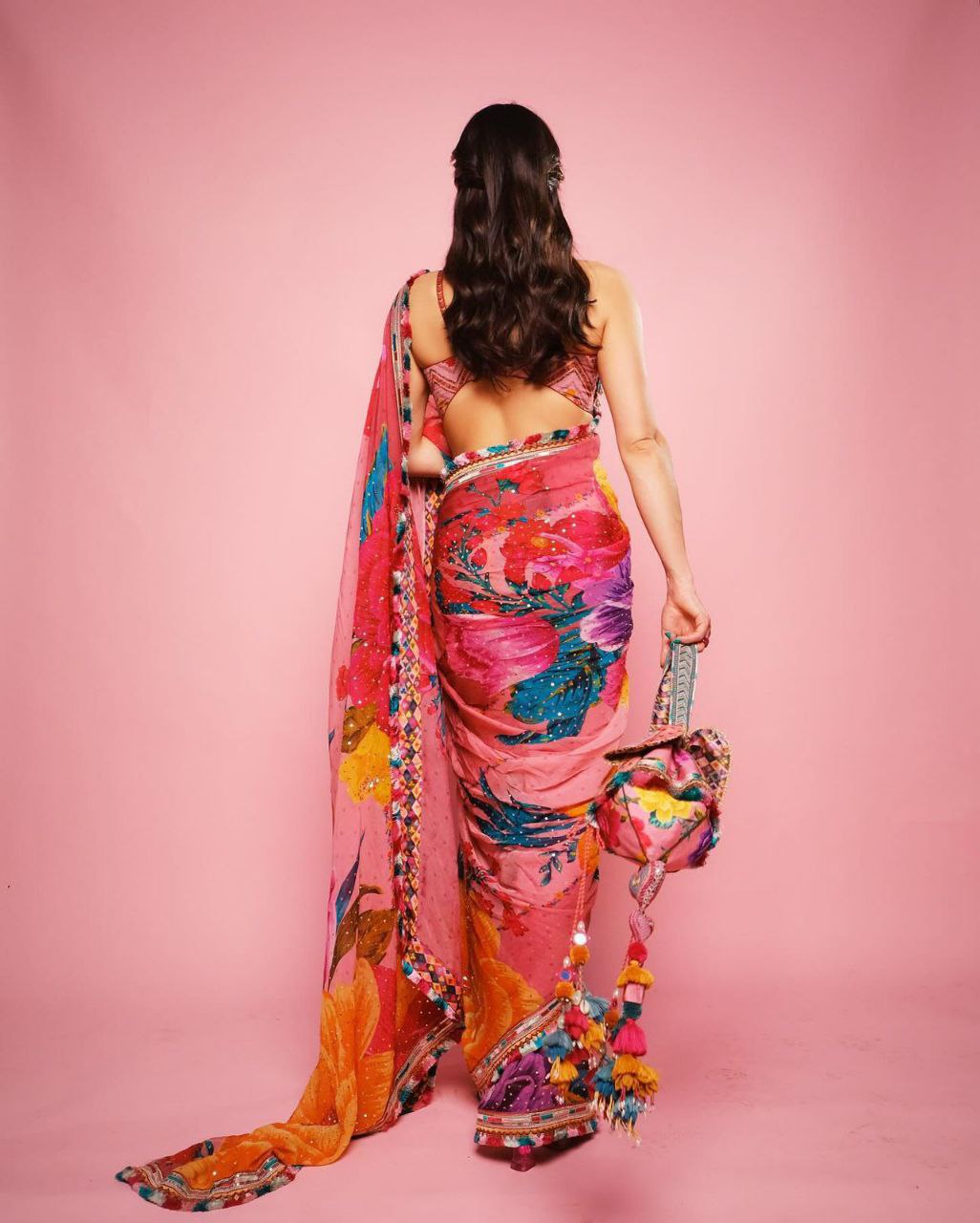 Pure Jimmy Organza Digital Printed saree