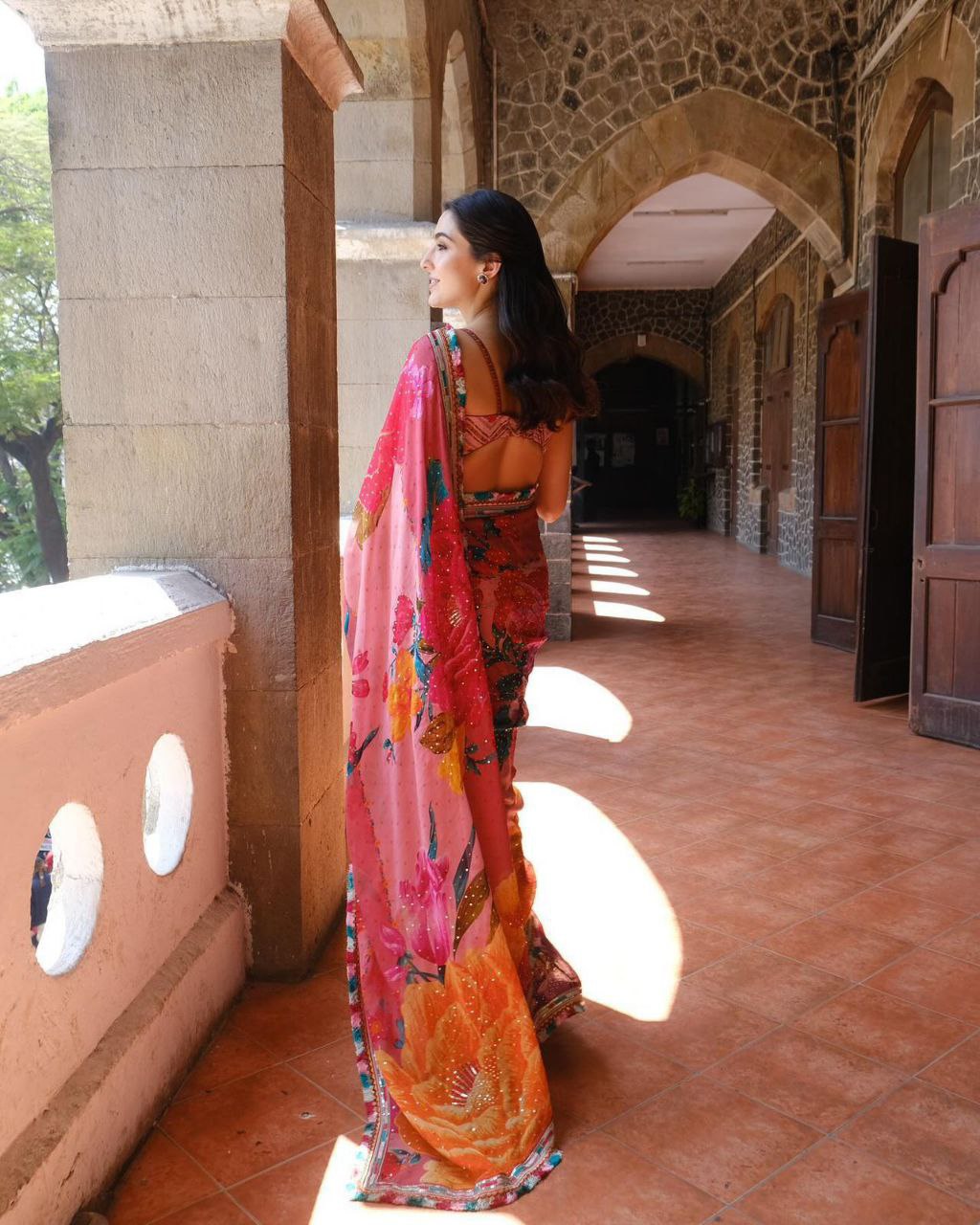 Pure Jimmy Organza Digital Printed saree