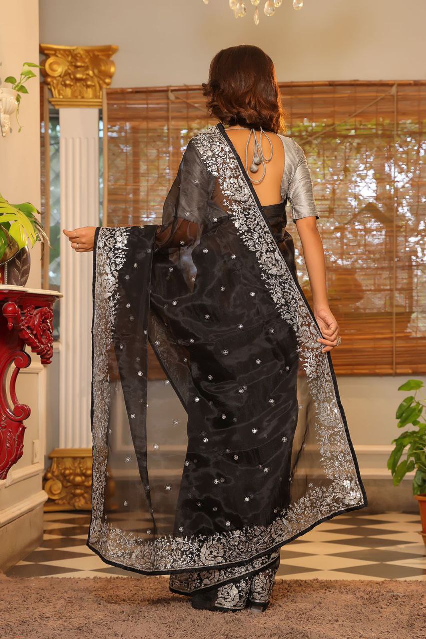 Organza  Silk Saree