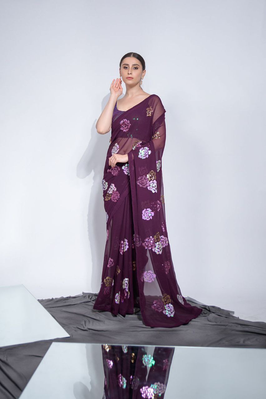 Heavy Georgette Saree