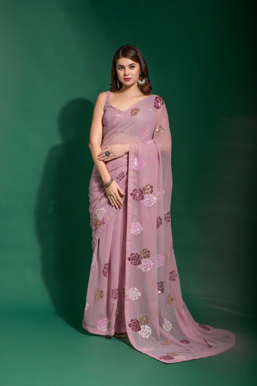 Heavy Georgette Saree