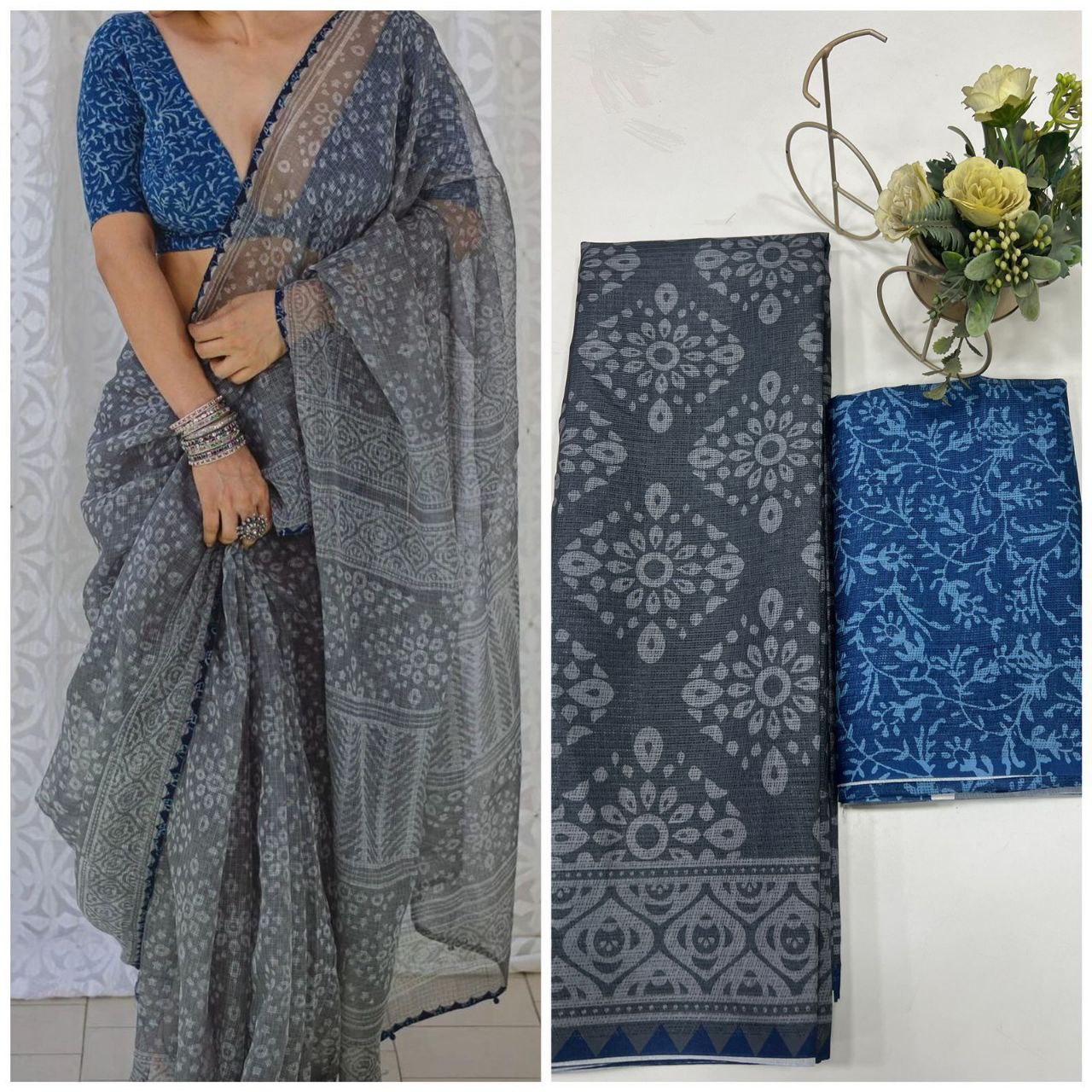 Digital Printed Palav Saree