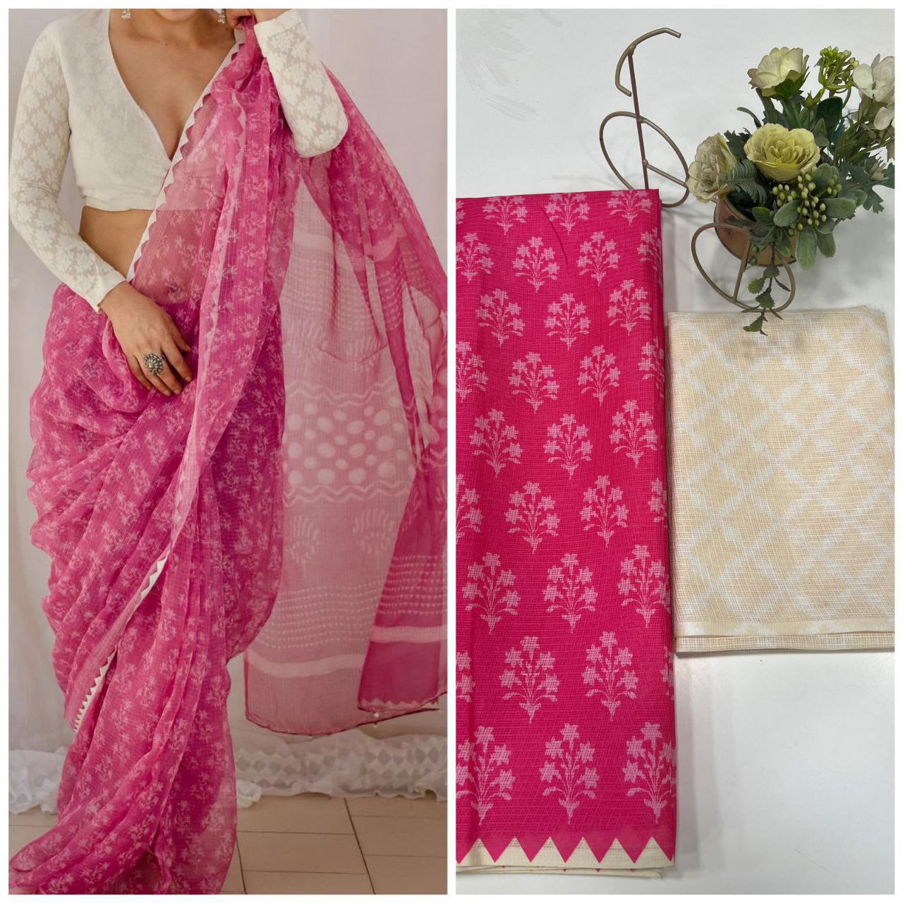 Digital Printed Palav Saree