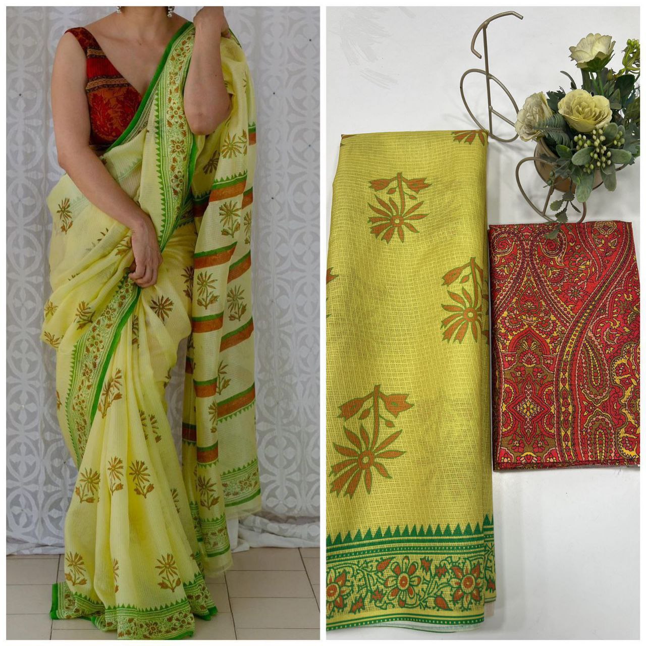 Digital Printed Palav Saree