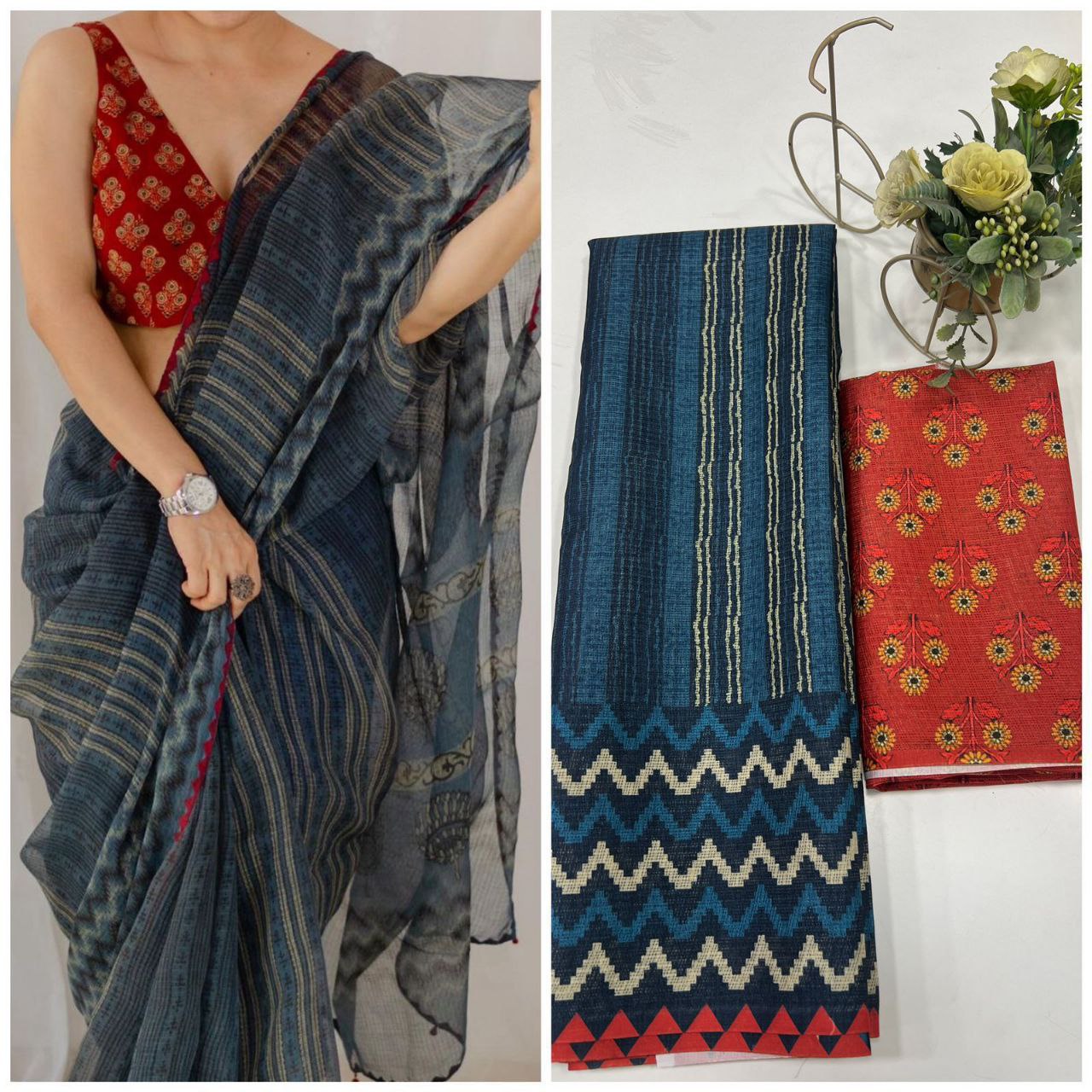 Digital Printed Palav Saree