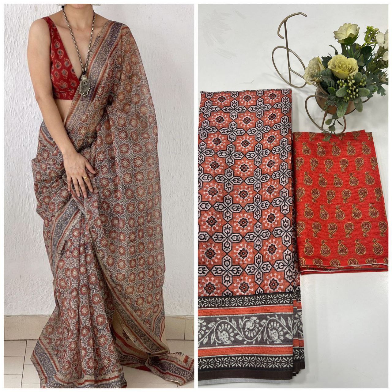 Digital Printed Palav Saree