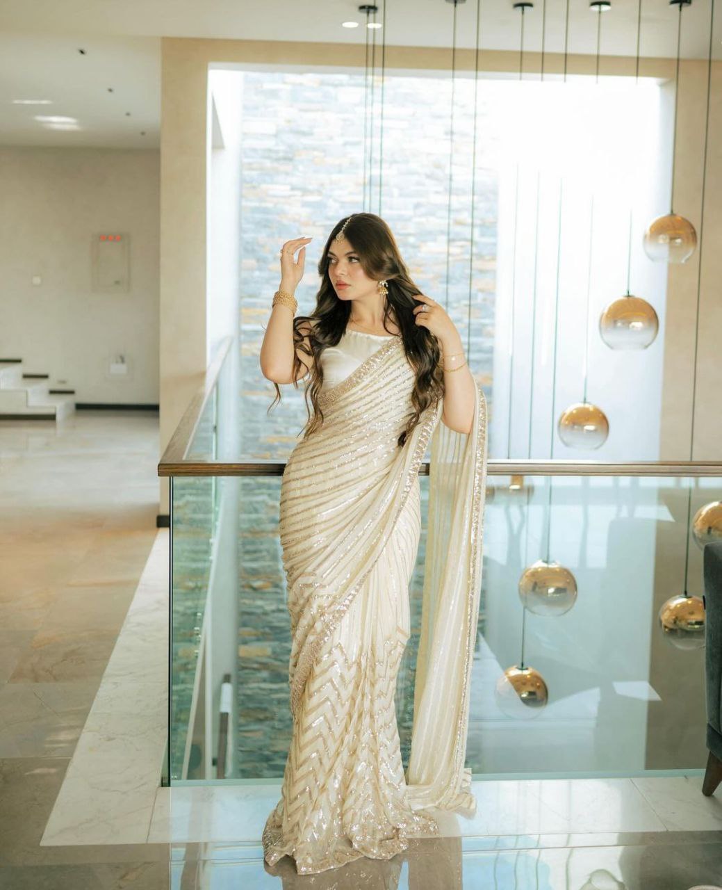 SUPER HIT Bollywood BlockBuster Sequins Design Saree