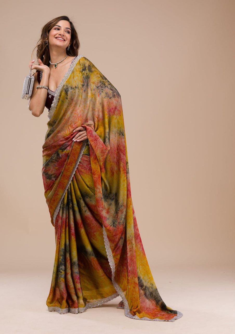 Soft Pure Georgette Fabric Saree