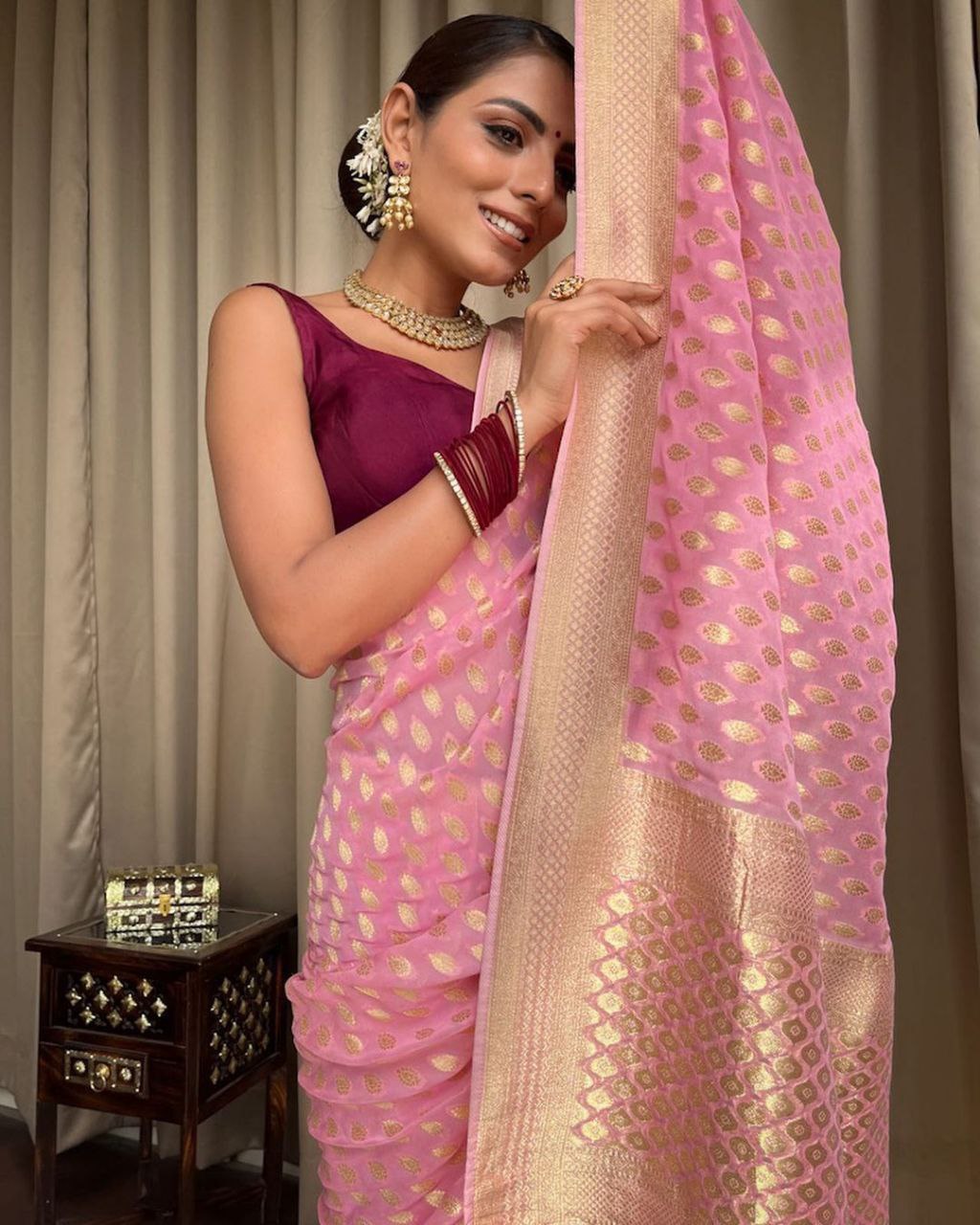 BEAUTIFUL RICH PALLU SAREE