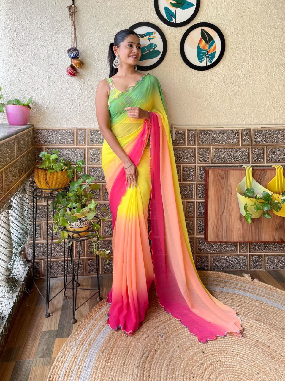 Most Beautiful Casual Saree