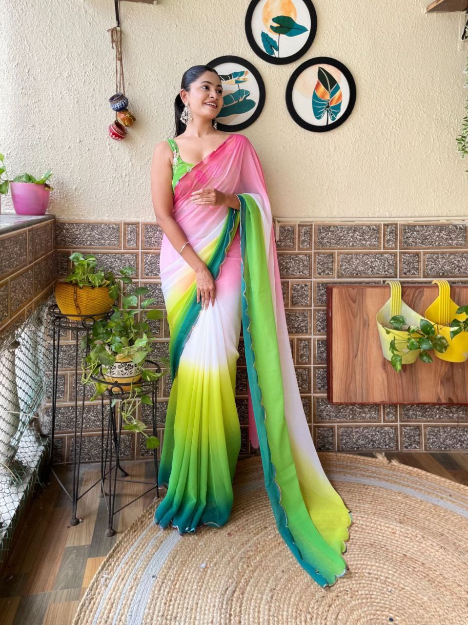 Most Beautiful Casual Saree