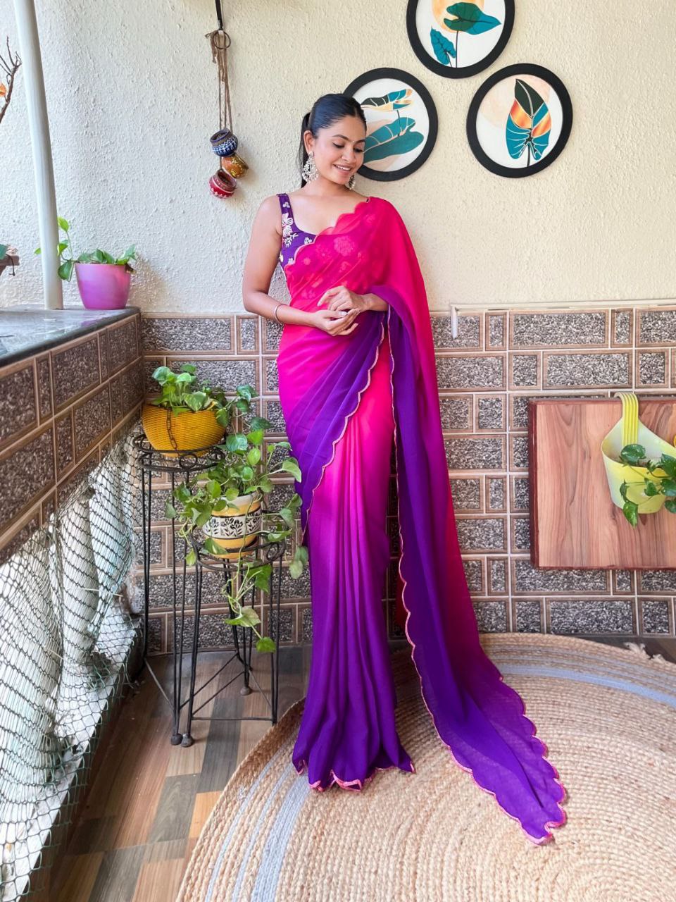 Most Beautiful Casual Saree