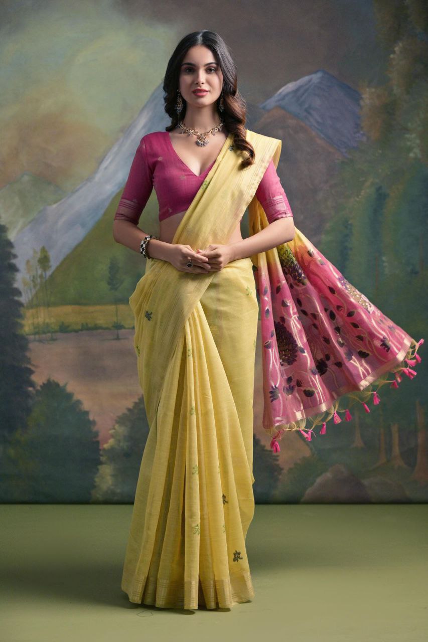 Premium soft Muga Silk saree