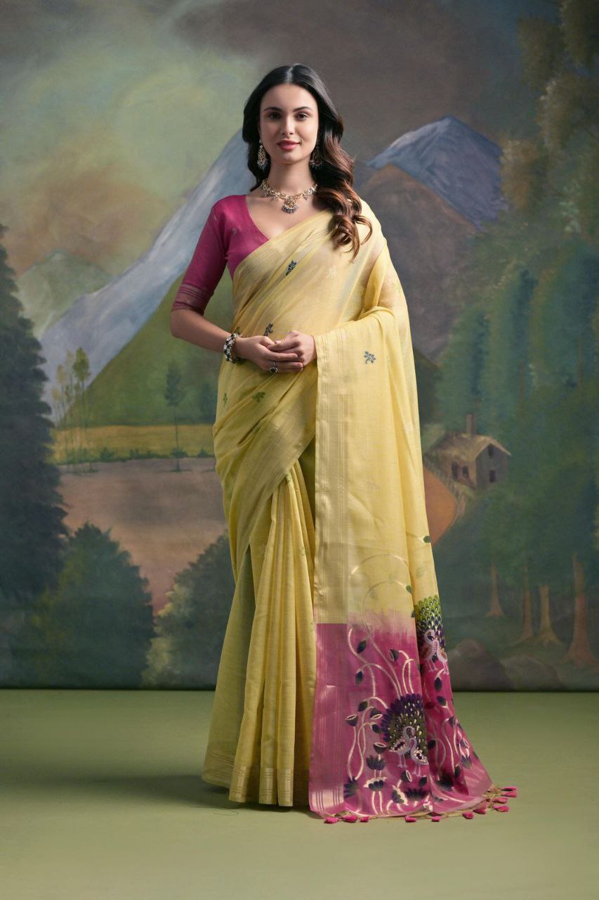 Premium soft Muga Silk saree