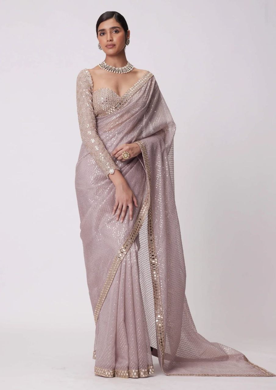 Bollywood BlockBuster Orignal Mirror Design Saree