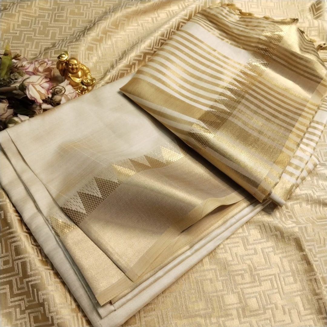 Aasam silk weaving saree