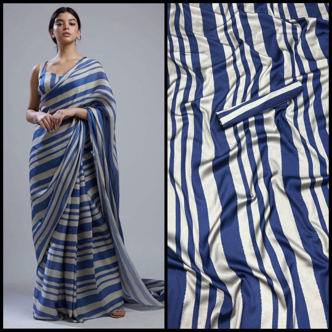 Satin Colors Printed Sarees