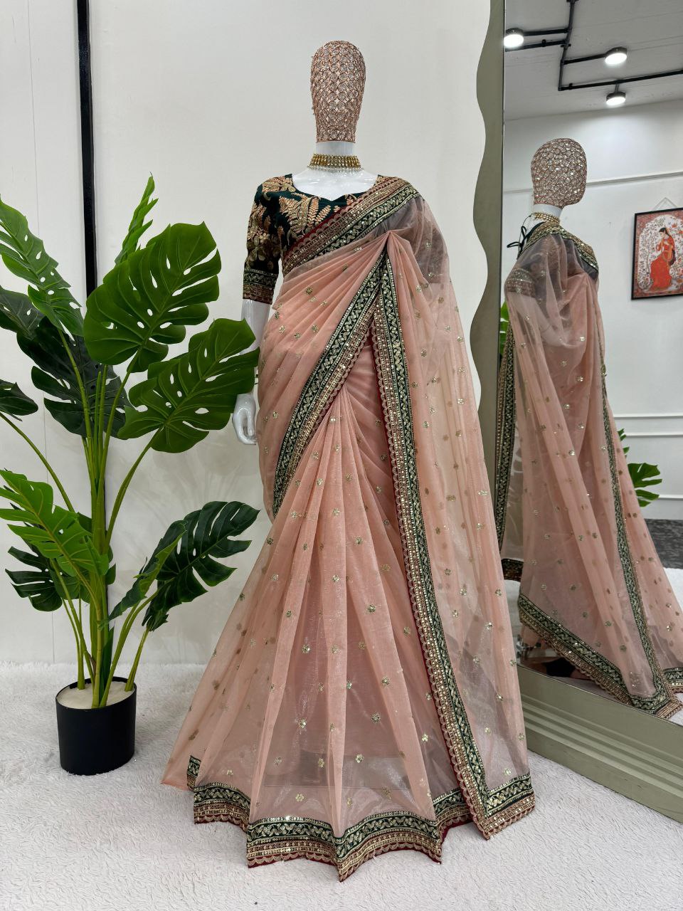 Twil Net Designer Saree