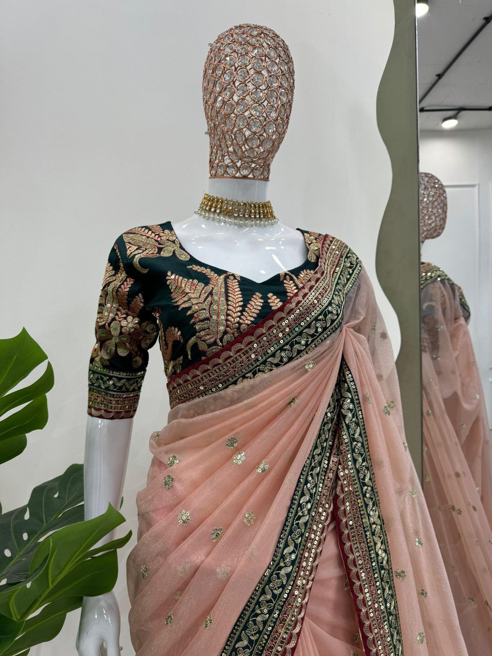 Twil Net Designer Saree