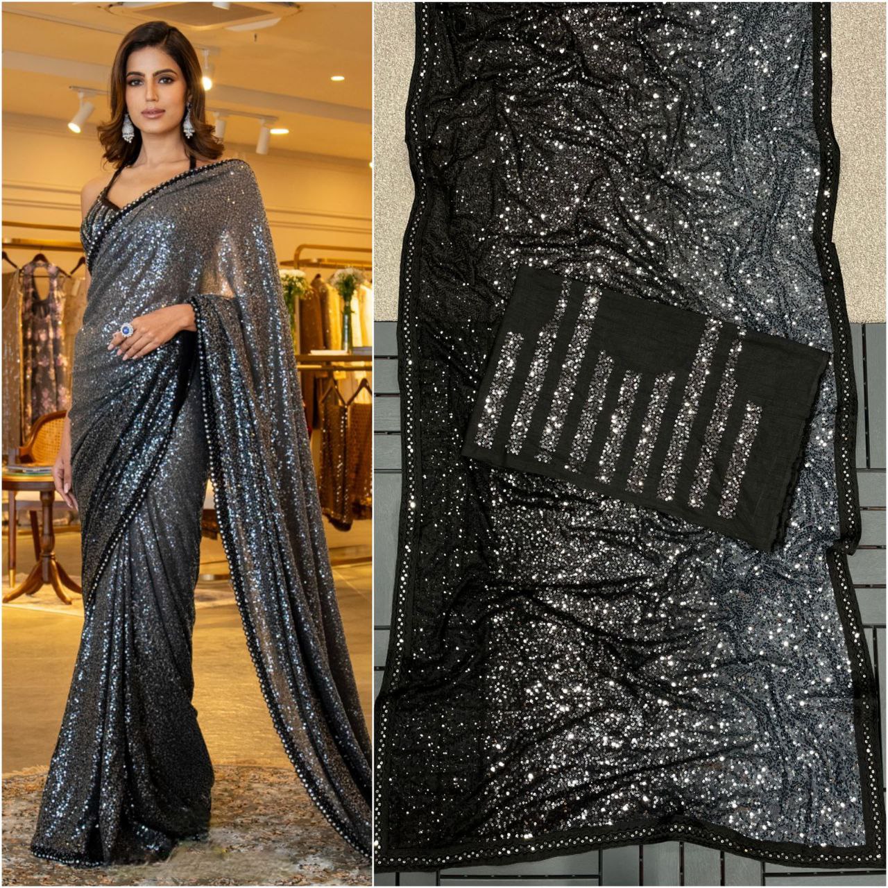 Bollywood Block Buster Design Sequins