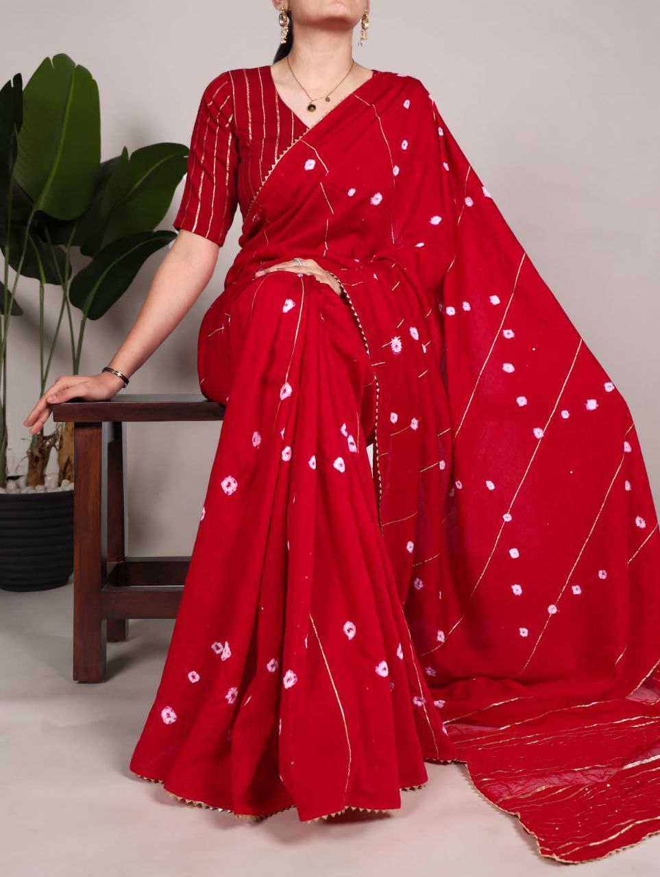 Viscose Chanderi Saree