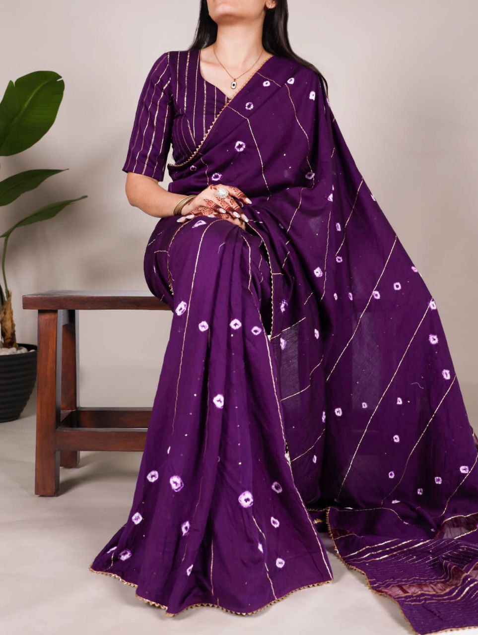 Viscose Chanderi Saree