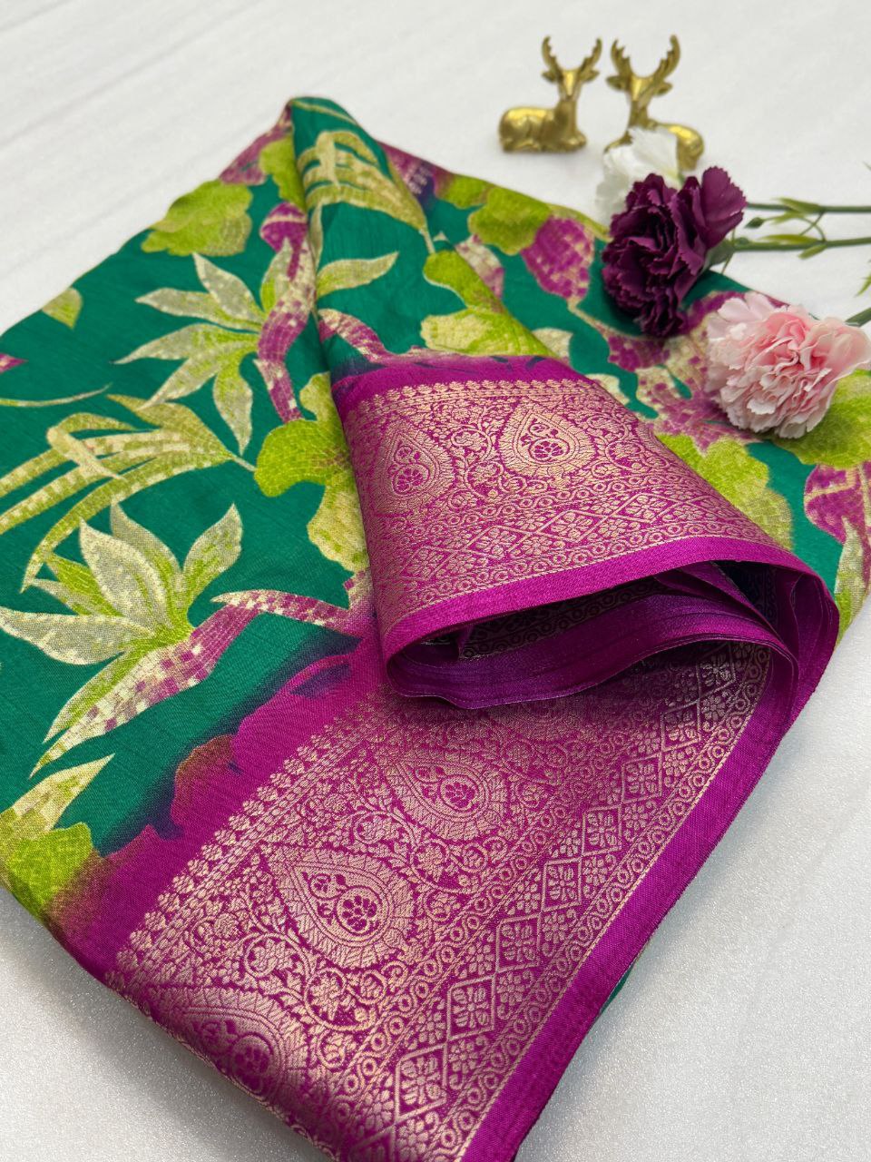 Soft dola silk saree