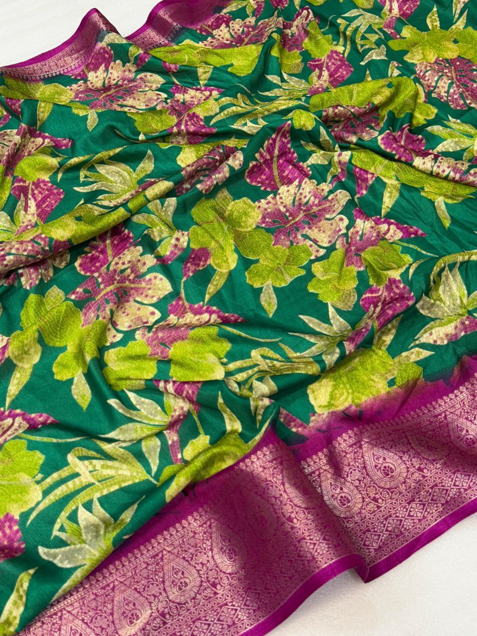 Soft dola silk saree