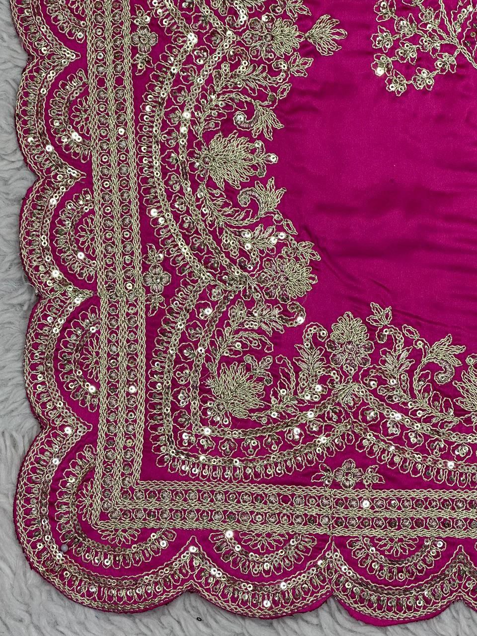 Soft Rangoli Silk Fabric  Saree