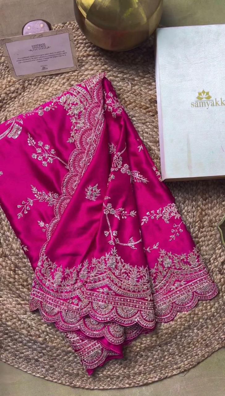 Soft Rangoli Silk Fabric  Saree