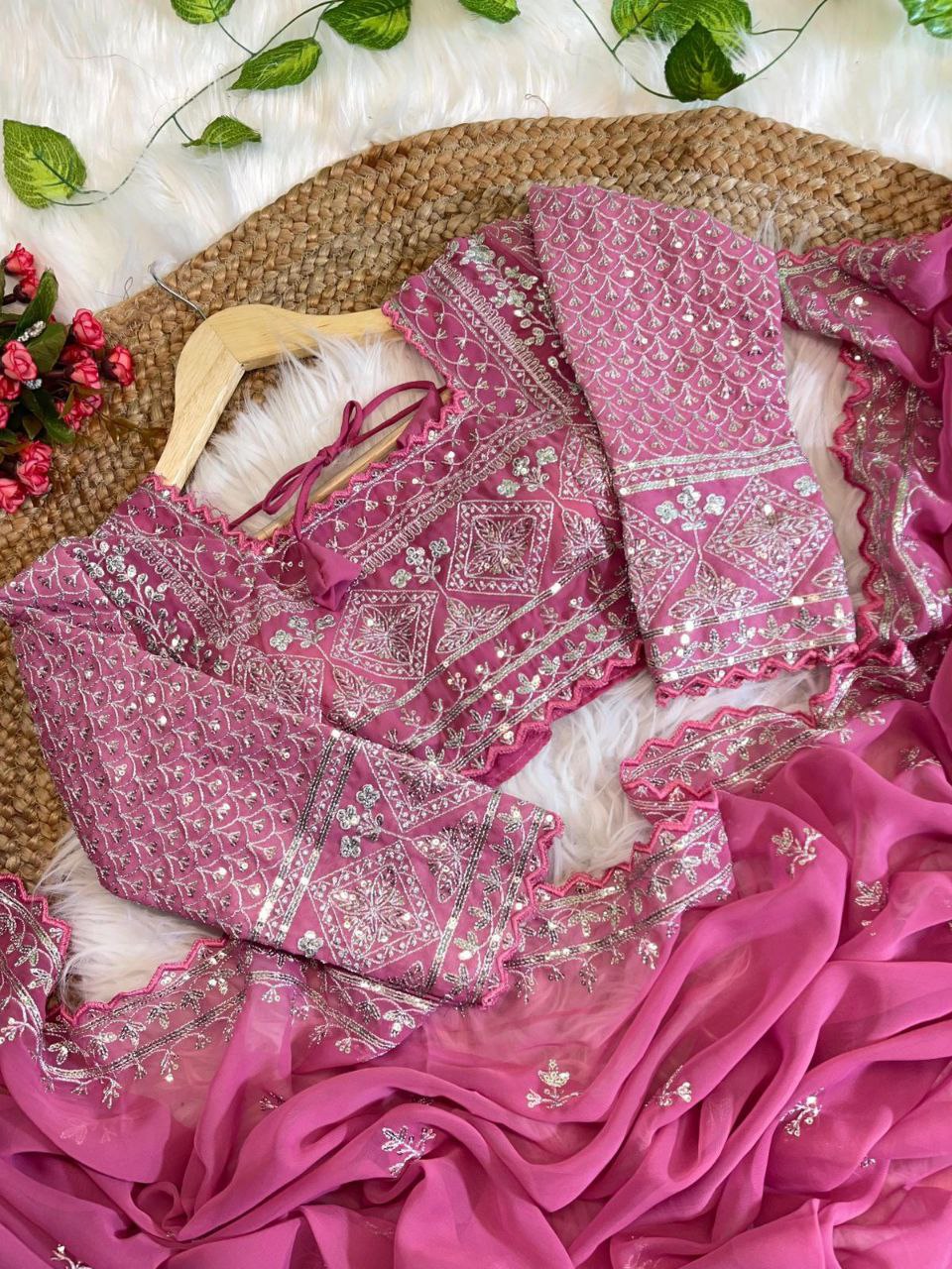 Pure Soft Fox Georgette Saree