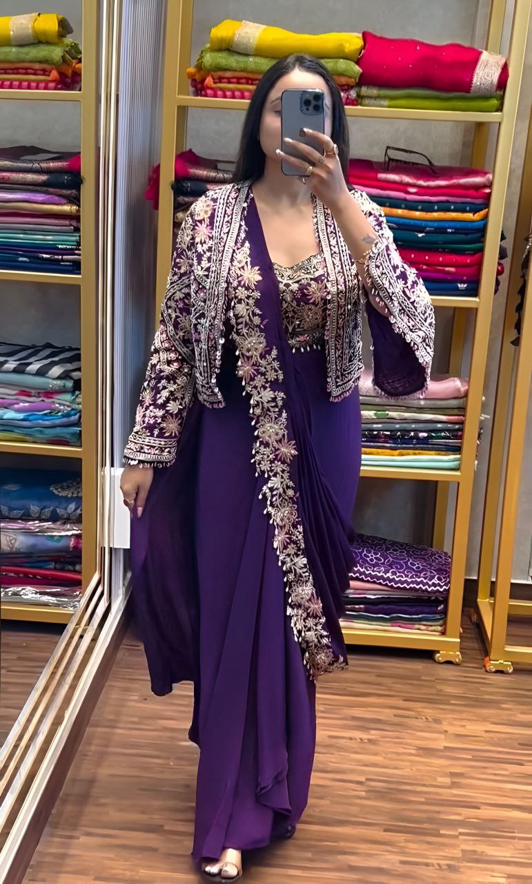 Super Hit Ready To Wear Saree With Jacket Saree